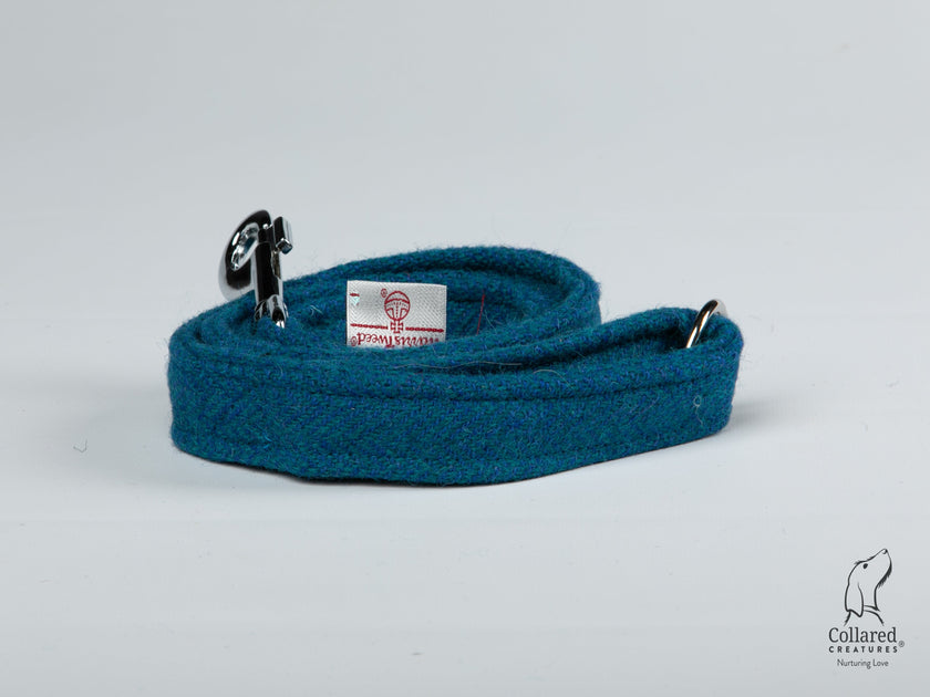 Herringbone Ribbon Dog Collar - Laser Engraved Buckle - Limited Edition