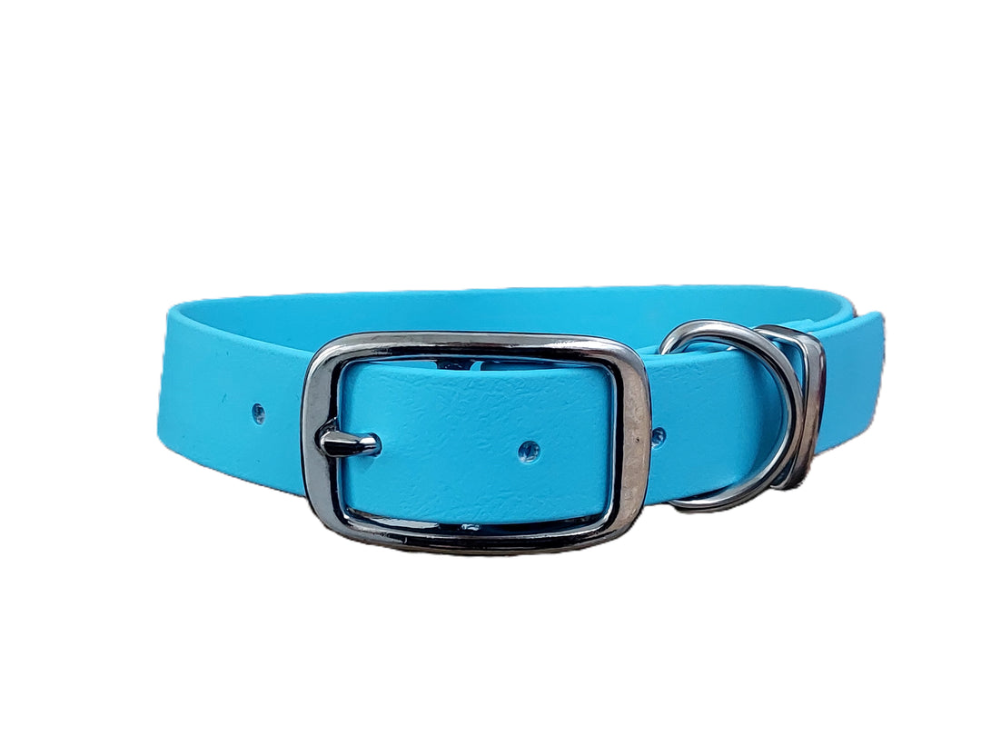 Baby Blue Waterproof Biothane Dog Collar Collared Creatures Collared Creatures LTD