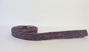 Magenta & Grey Herringbone Luxury Harris Tweed Dog Lead/collared creatures