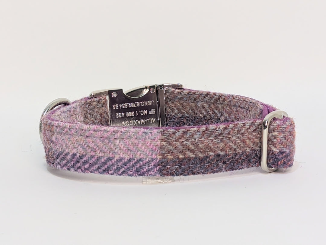 Harris tweed puppy collar hotsell