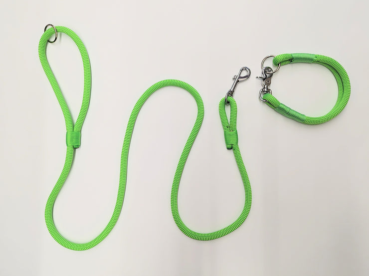 Lime green dog leash best sale