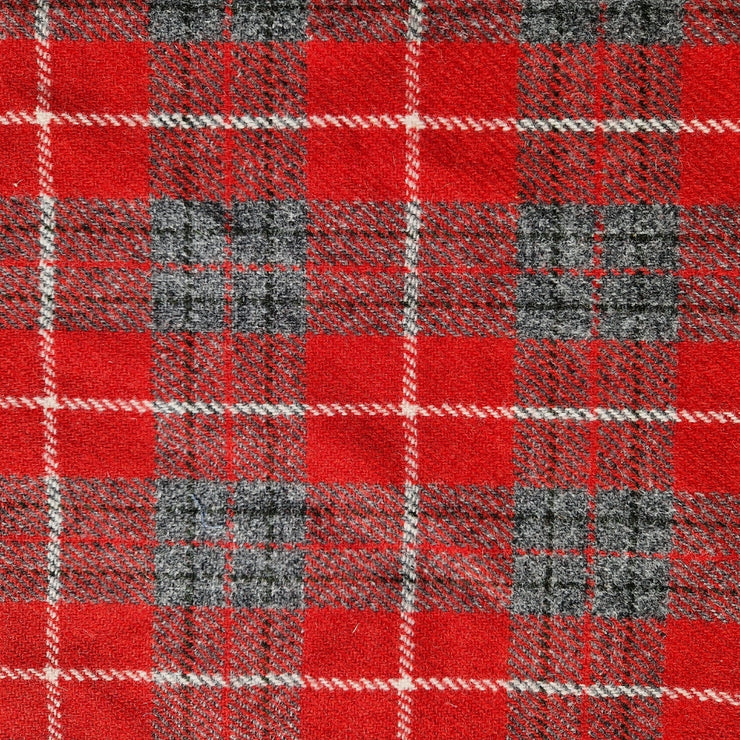 Red & Grey Check - Martingale / Half Choke Luxury Dog Collar