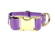 Amethyst Waterproof Biothane Metal Clasp Dog Collar Handmade in Yorkshire