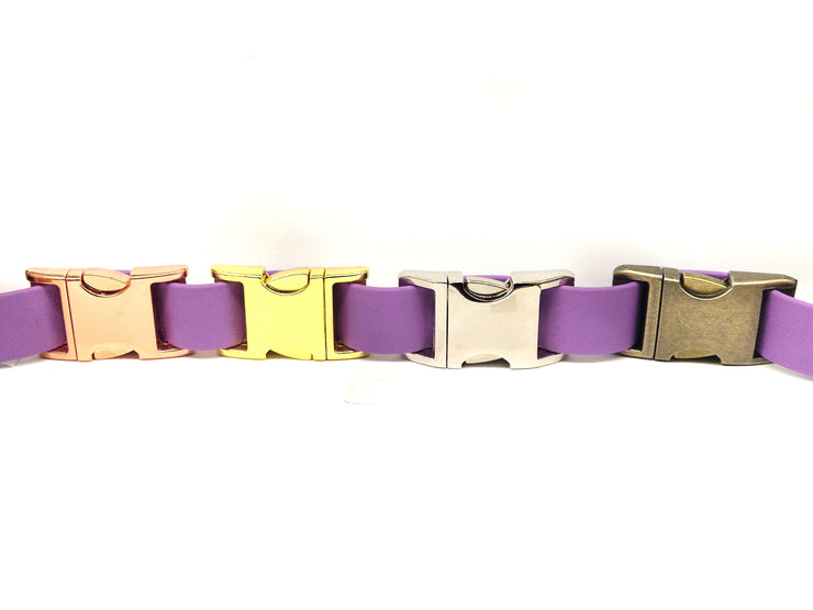 Amethyst Waterproof Biothane Metal Clasp Dog Collar