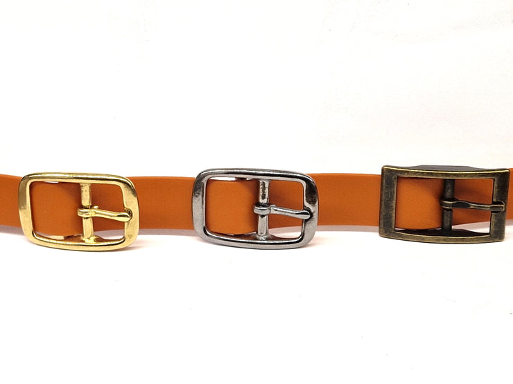 Burnt Orange Waterproof Biothane Buckle Dog Collar