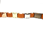 Burnt Orange Small Breed Waterproof Biothane Dog Collar 21cm to 28cm Neck