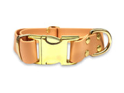 Waterproof Biothane dog collar in Copper – quick-release clasp and gentle on your dog’s coat – by Collared Creatures