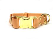 Copper Waterproof Biothane Metal Clasp Dog Collar Handmade in Yorkshire