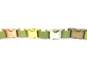 Guacamole Green Small Breed Waterproof Biothane Dog Collar 21cm to 28cm Neck