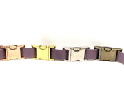 Mauve Waterproof Biothane Metal Clasp Dog Collar