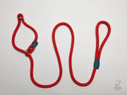 Handmade Rope Slip or Clip Lead Vibrant Red
