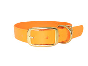 Tangerine Waterproof Biothane Dog Collar Handmade in Yorkshire