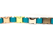 Teal Small Breed Waterproof Biothane Dog Collar 21cm to 28cm Neck